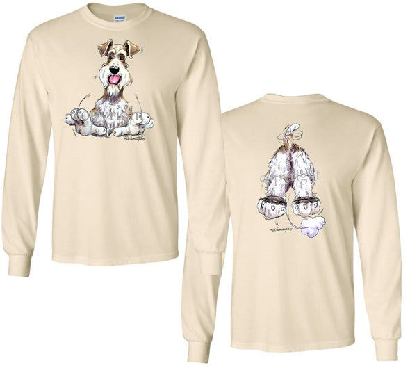 Wire Fox Terrier - Coming and Going - Long Sleeve T-Shirt (Double Sided)