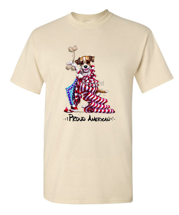 Jack Russell Terrier - Proud American - T-Shirt