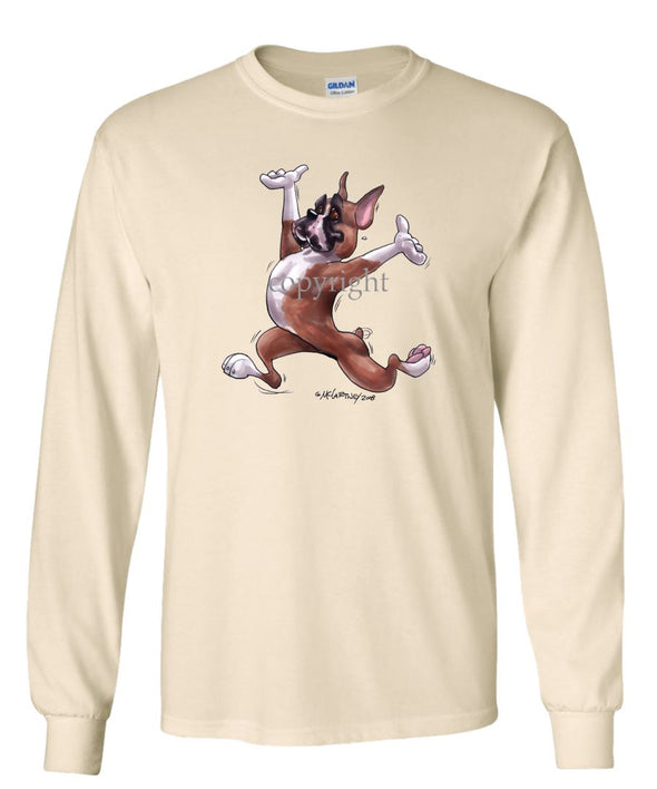 Boxer - Happy Dog - Long Sleeve T-Shirt