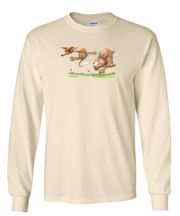 Italian Greyhound - Vintage - Caricature - Long Sleeve T-Shirt