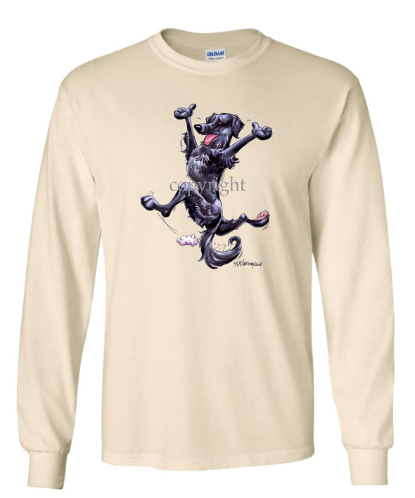 Flat Coated Retriever - Happy Dog - Long Sleeve T-Shirt