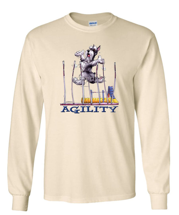 Schnauzer - Agility Weave II - Long Sleeve T-Shirt