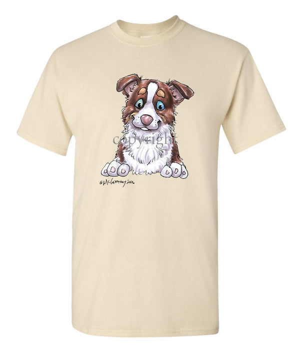 Border Collie  Red Tri - Puppy - Caricature - T-Shirt