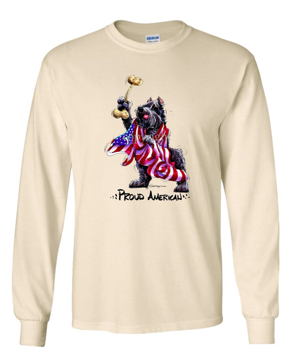 Bouvier Des Flandres - Proud American - Long Sleeve T-Shirt