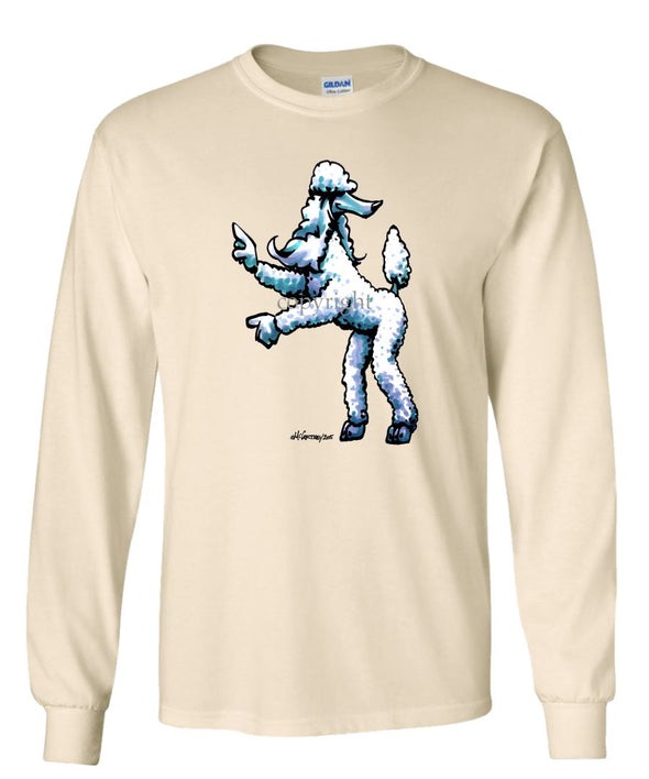 Poodle  White - Cool Dog - Long Sleeve T-Shirt