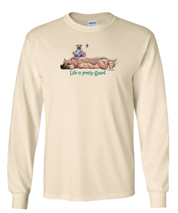 American Staffordshire Terrier - Life Is Pretty Good - Long Sleeve T-Shirt