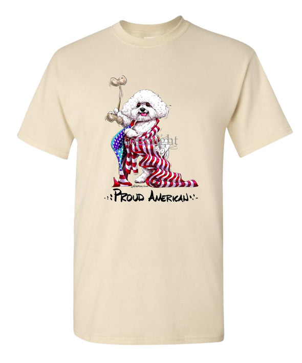 Bichon Frise - Proud American - T-Shirt