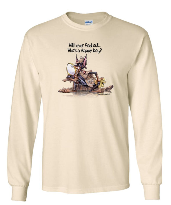 Doberman Pinscher - 2 - Who's A Happy Dog - Long Sleeve T-Shirt