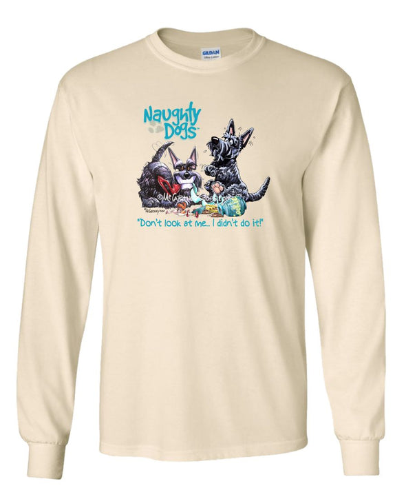 Scottish Terrier - Naughty Dogs - Mike's Faves - Long Sleeve T-Shirt