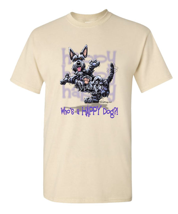 Scottish Terrier - Who's A Happy Dog - T-Shirt