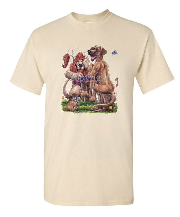 Rhodesian Ridgeback - Lion Checkers - Caricature - T-Shirt