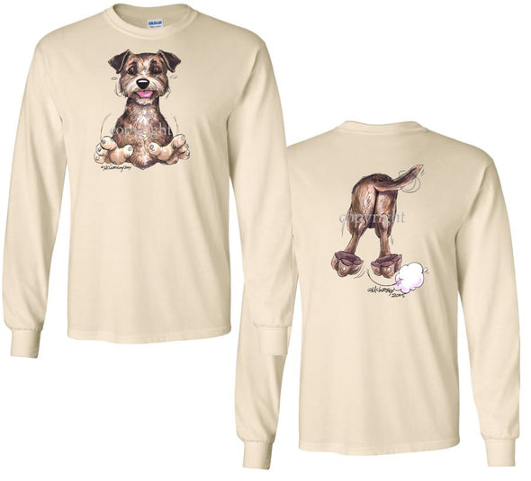 Border Terrier - Coming and Going - Long Sleeve T-Shirt (Double Sided)
