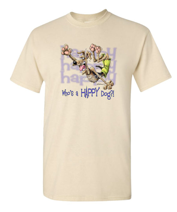 Airedale Terrier - Who's A Happy Dog - T-Shirt
