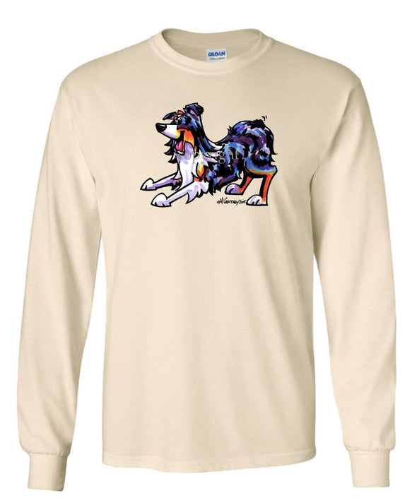 Australian Shepherd  Blue Merle - Cool Dog - Long Sleeve T-Shirt