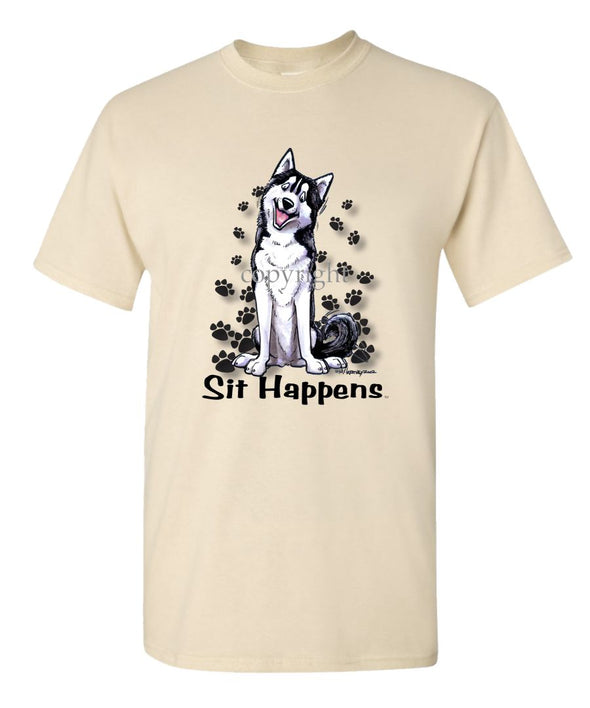 Siberian Husky - Sit Happens - T-Shirt