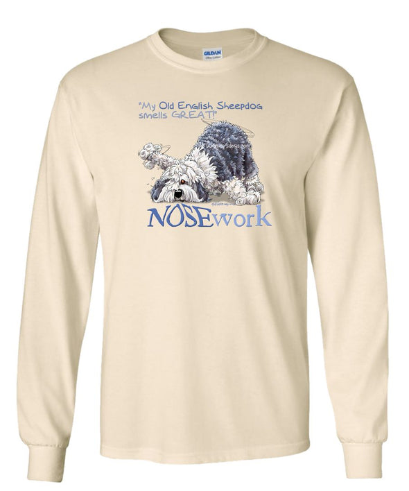 Old English Sheepdog - Nosework - Long Sleeve T-Shirt