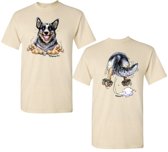 Australian Cattle Dog - Coming and Going - T-Shirt (Double Sided)