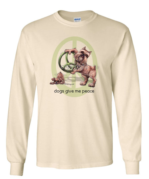 Brussels Griffon - Peace Dogs - Long Sleeve T-Shirt