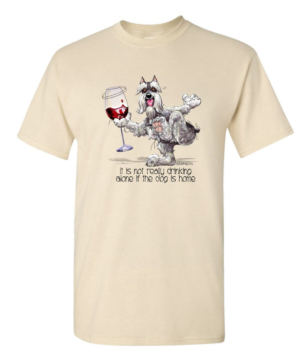 Schnauzer - It's Drinking Alone 2 - T-Shirt