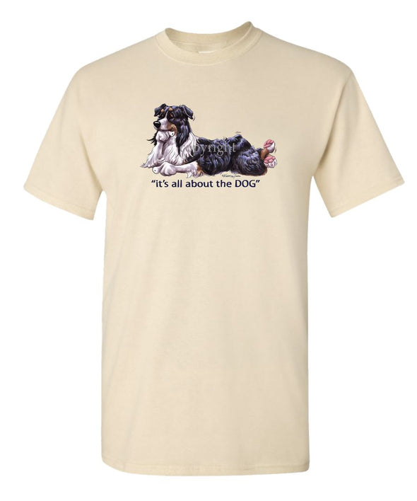 Australian Shepherd  Black Tri - All About The Dog - T-Shirt