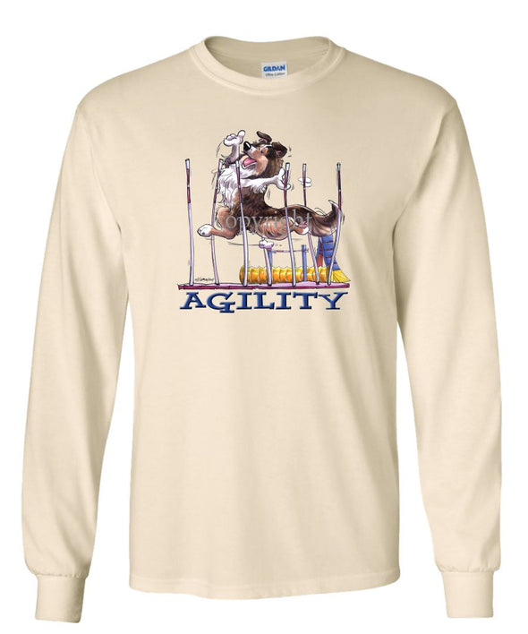 Shetland Sheepdog - Agility Weave II - Long Sleeve T-Shirt