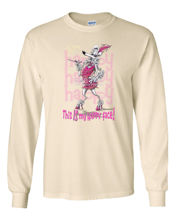 Poodle - 2 - Who's A Happy Dog - Long Sleeve T-Shirt