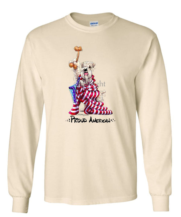 Soft Coated Wheaten - Proud American - Long Sleeve T-Shirt
