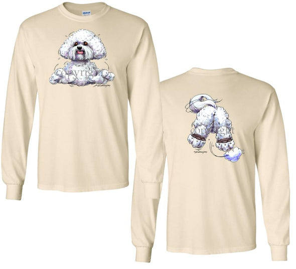 Bichon Frise - Coming and Going - Long Sleeve T-Shirt (Double Sided)