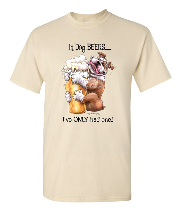 Bulldog - Dog Beers - T-Shirt