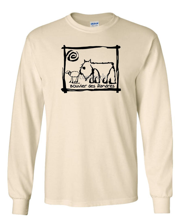 Bouvier Des Flandres - Cavern Canine - Long Sleeve T-Shirt