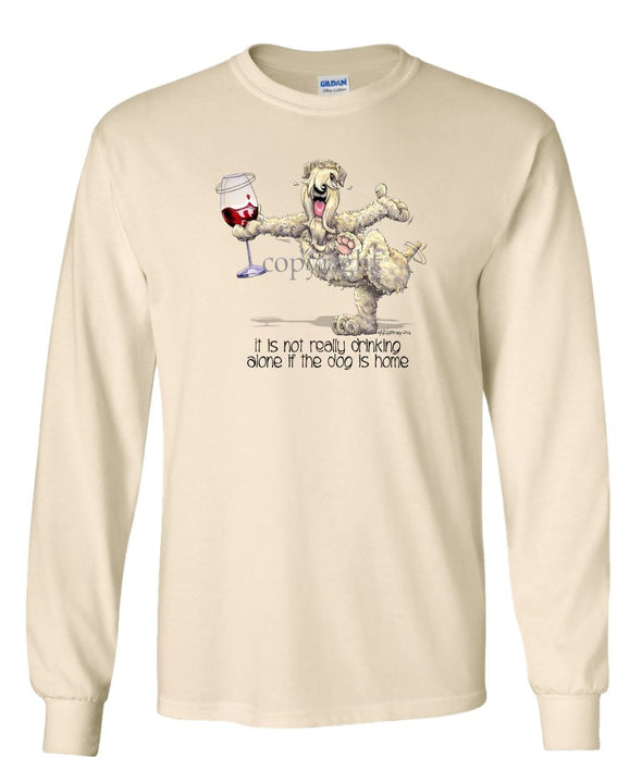 Soft Coated Wheaten - It's Drinking Alone 2 - Long Sleeve T-Shirt