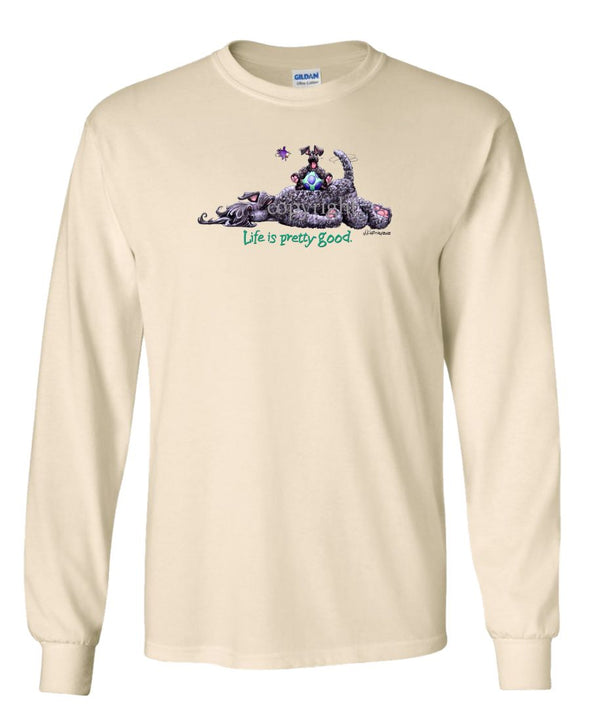 Kerry Blue Terrier - Life Is Pretty Good - Long Sleeve T-Shirt