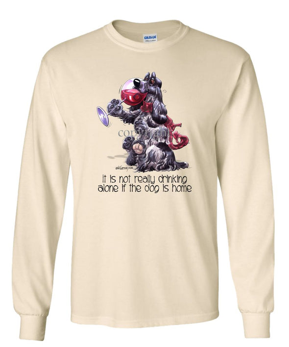 English Cocker Spaniel - It's Not Drinking Alone - Long Sleeve T-Shirt