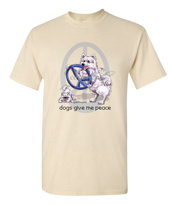 American Eskimo Dog - Peace Dogs - T-Shirt