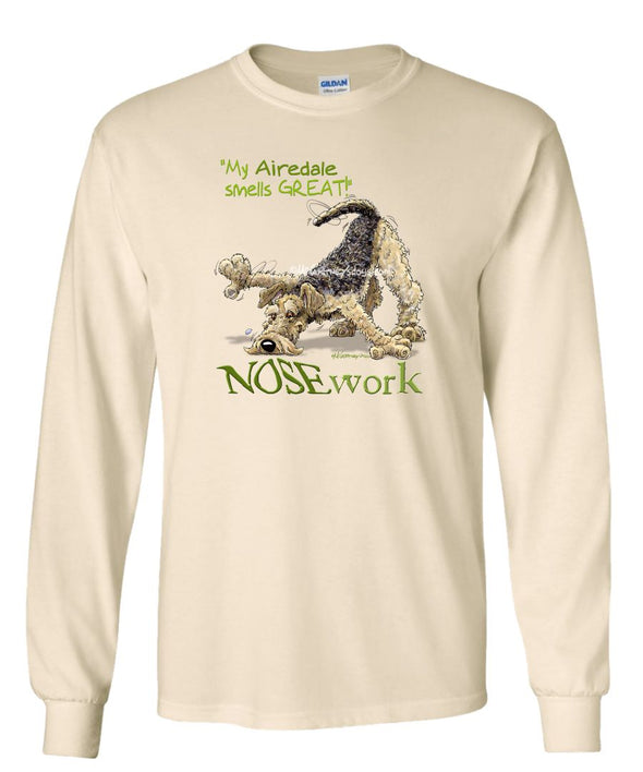Airedale Terrier - Nosework - Long Sleeve T-Shirt