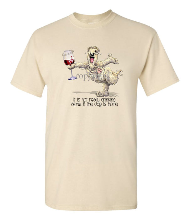 Soft Coated Wheaten - It's Drinking Alone 2 - T-Shirt