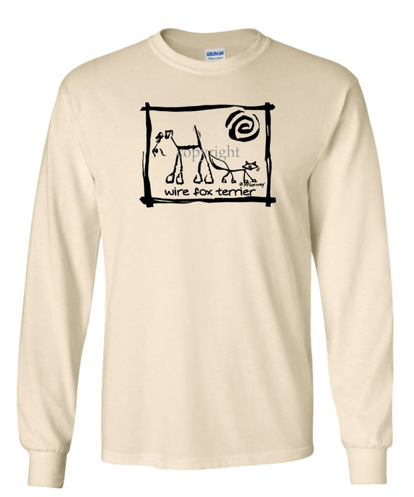 Wire Fox Terrier - Cavern Canine - Long Sleeve T-Shirt