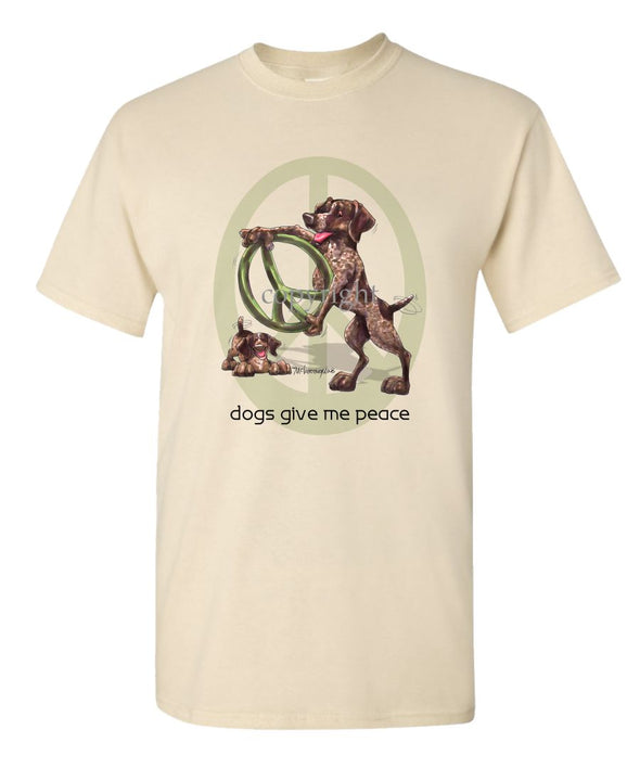 German Shorthaired Pointer - Peace Dogs - T-Shirt