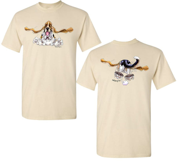 Basset Hound - Coming and Going - T-Shirt (Double Sided)