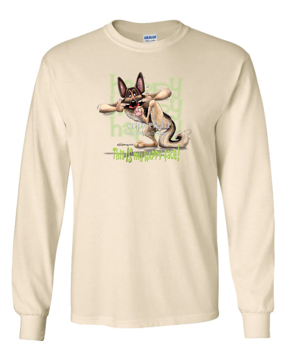 German Shepherd - 4 - Who's A Happy Dog - Long Sleeve T-Shirt