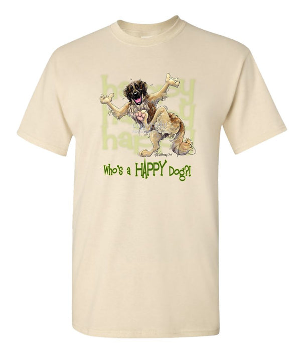 Leonberger - Who's A Happy Dog - T-Shirt