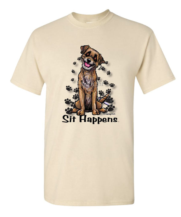 Border Terrier - Sit Happens - T-Shirt