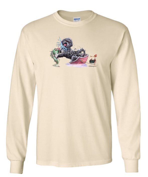 Portuguese Water Dog - Fish Squirting - Mike's Faves - Long Sleeve T-Shirt