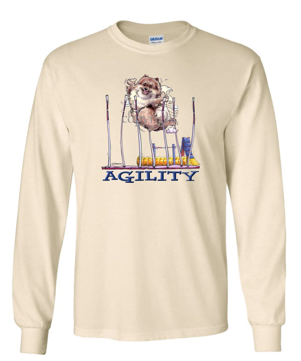 Pomeranian - Agility Weave II - Long Sleeve T-Shirt