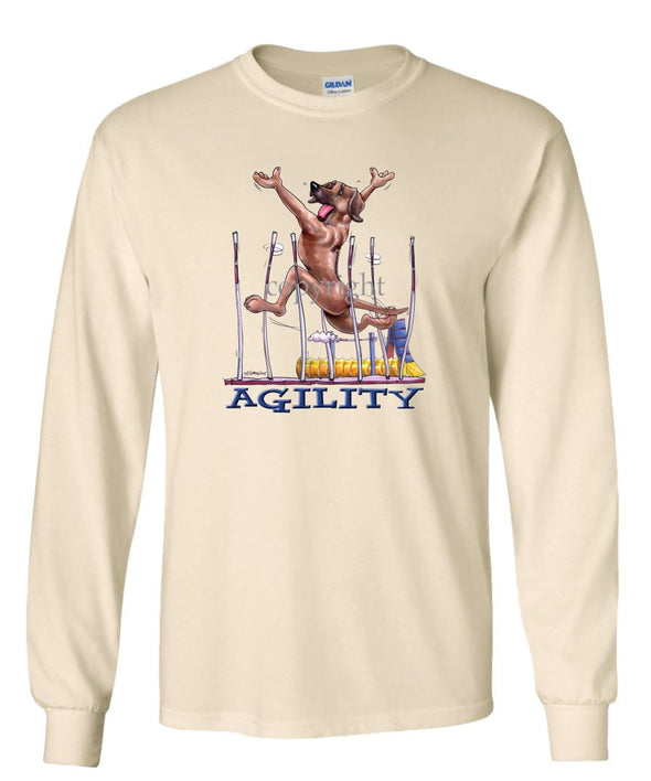 Rhodesian Ridgeback - Agility Weave II - Long Sleeve T-Shirt