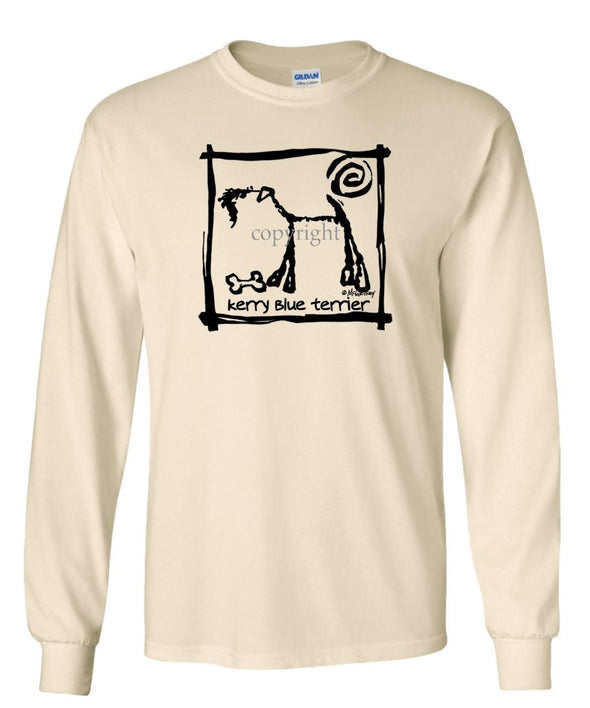 Kerry Blue Terrier - Cavern Canine - Long Sleeve T-Shirt