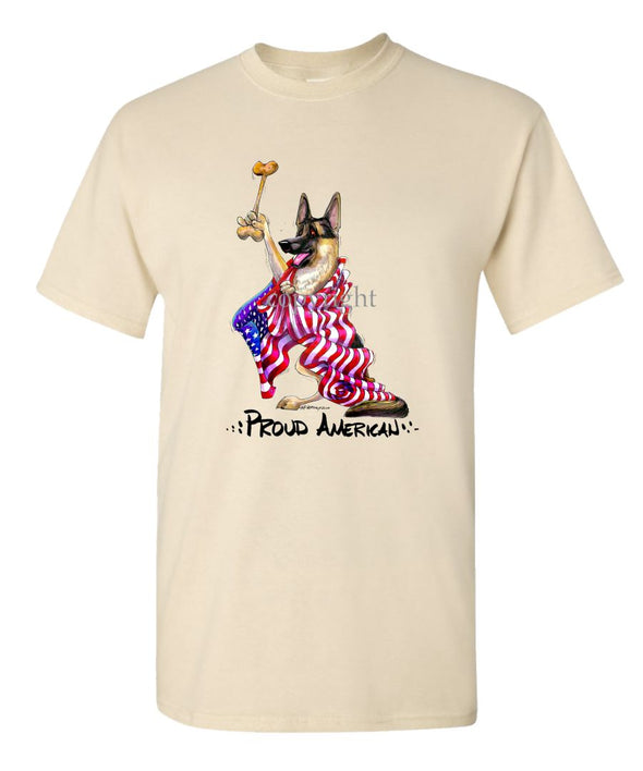 German Shepherd - Proud American - T-Shirt