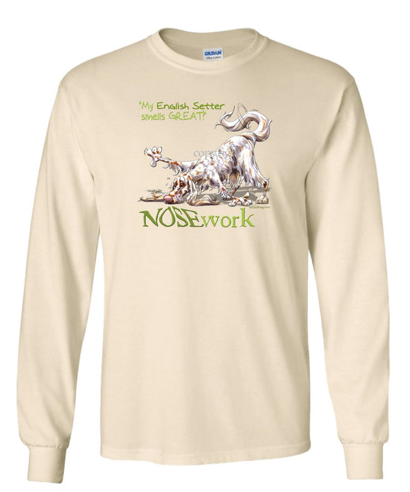 English Setter - Nosework - Long Sleeve T-Shirt