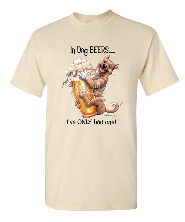 American Staffordshire Terrier - Dog Beers - T-Shirt