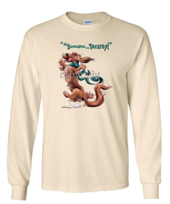 Dachshund  Longhaired - Treats - Long Sleeve T-Shirt